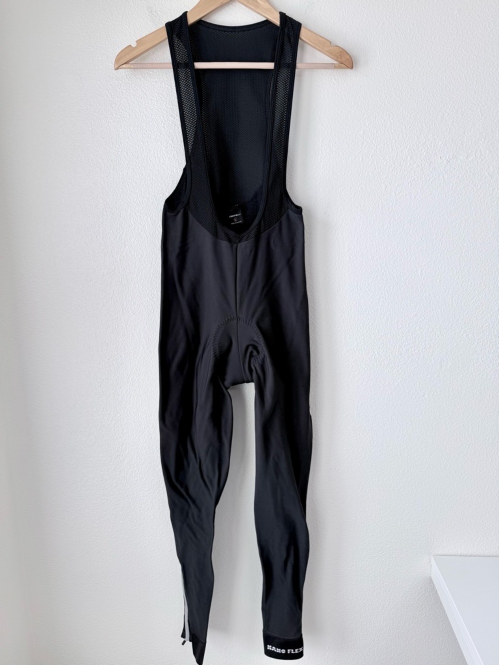 Castelli Nano Flex Pro Bib Tights Men's L-Water Repellant-KISS3 Chamois